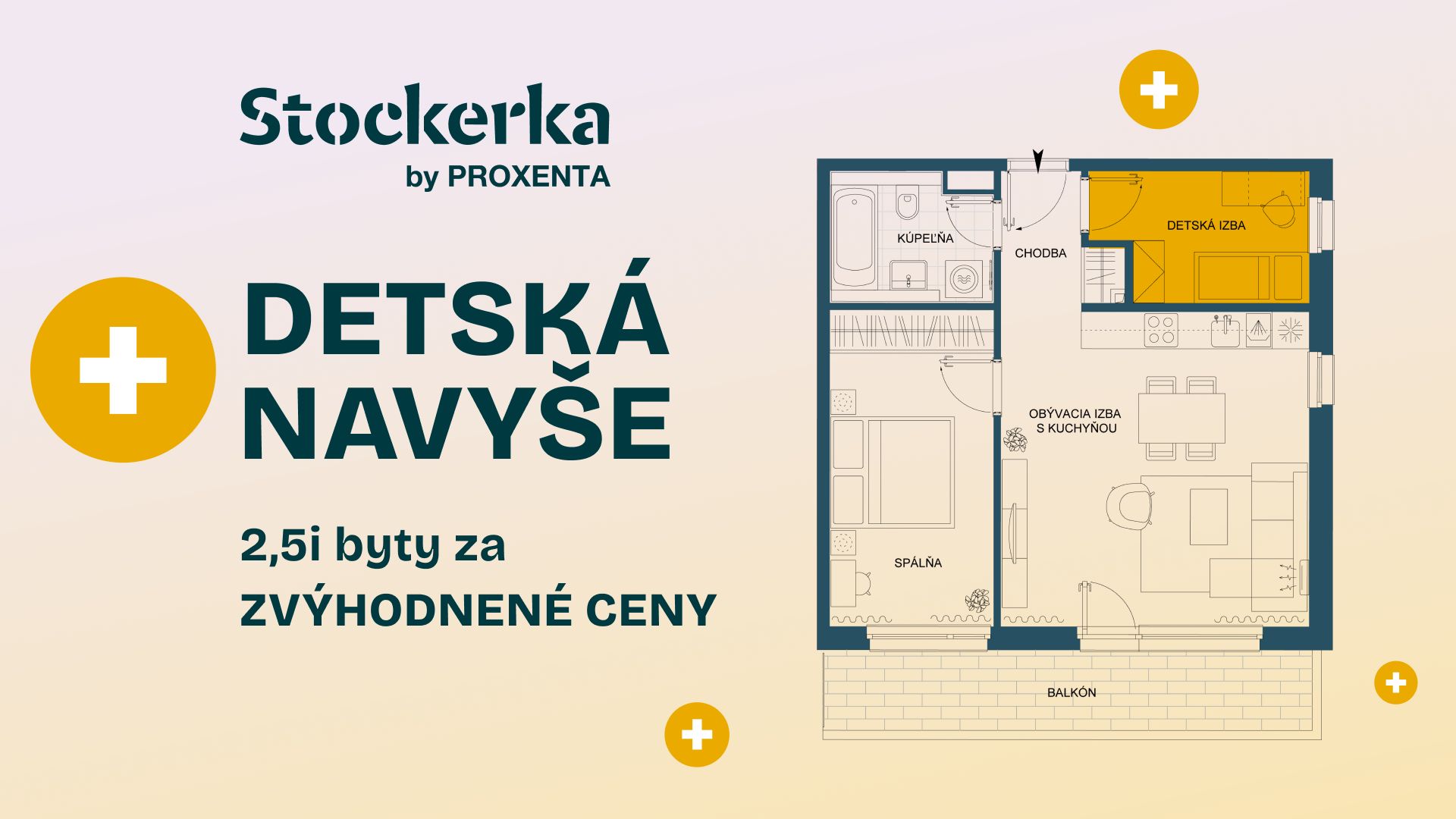 Byt, do ktorého sa zmestí všetko, čo potrebujete! Stockerka vám dá priestor navyše